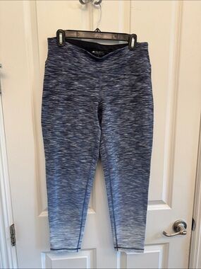 NWOT Ideology Space-Dyed Blue Active Leggings